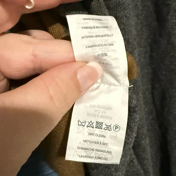 J. Crew Colorblock Wool Tunic Sweater – Women’s Size Medium, Brown & Gray - Picture 6 of 8